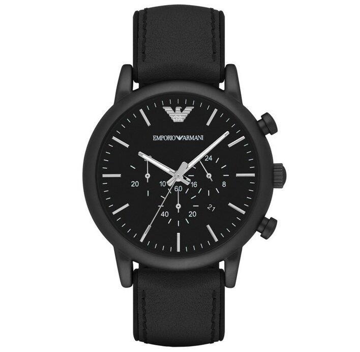 Emporio Armani AR1970 46mm Case Luigi Chronograph Black Dial Men's Watch - Watch Home™ Emporio Armani AR1970 46mm Case Luigi Chronograph Black Dial Men's Watch - Watch Home™